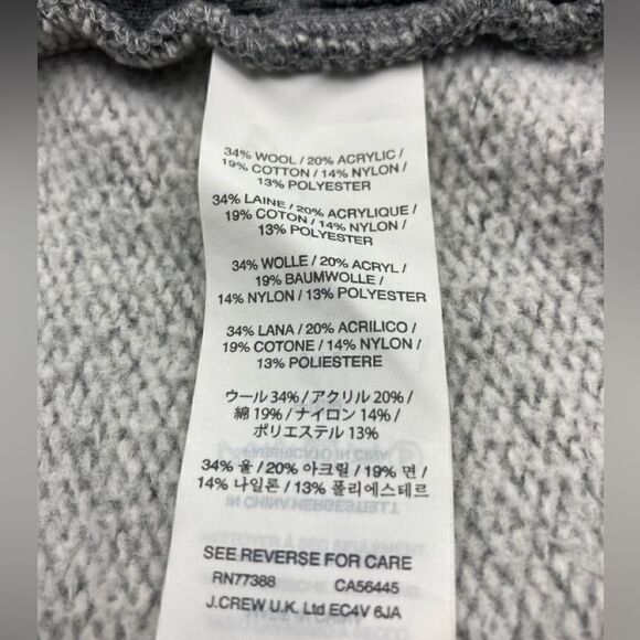 J.Crew Women’s Funnel Neck Grey Sweater Size S - Picture 8 of 9